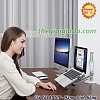 Giá đỡ LAPTOP kiêm giá đỡ MÁY TÍNH BẢNG loại tay dài 2 khuỷu BK-1S