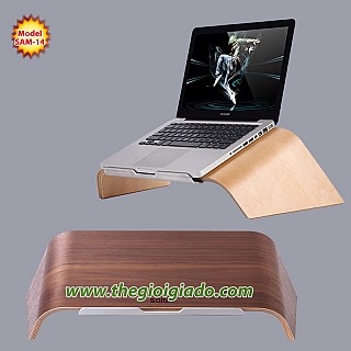 Giá đỡ MacBook để bàn chất liệu gỗ SAM-14