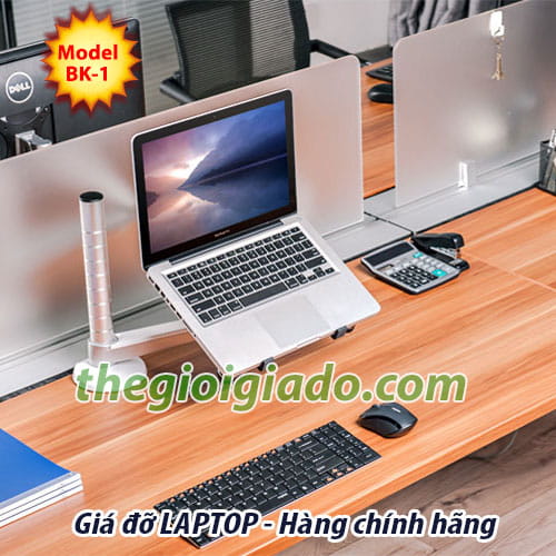 Giá đỡ LAPTOP dùng cho văn phòng loại tay ngắn 1 khuỷu BK1