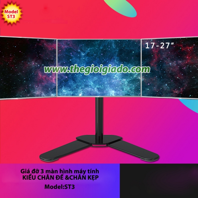 Giá đỡ 3 màn hình LCD Model ST3