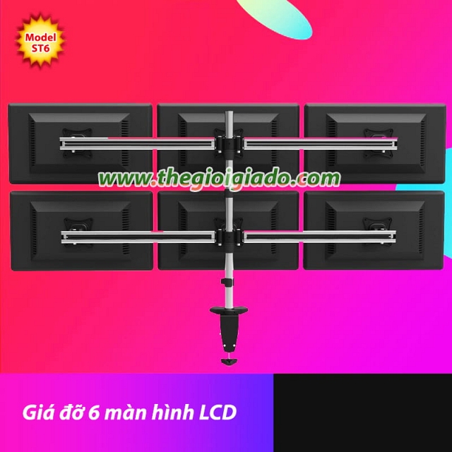 Giá đỡ 6 màn hình LCD model ST6