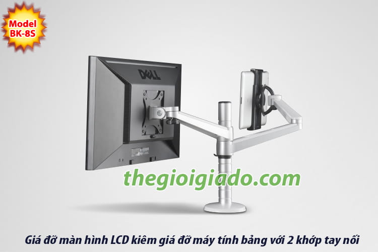 giá đỡ màn hình LCD kiêm giá đỡ MÁY TÍNH BẢNG dùng cho dân văn phòng