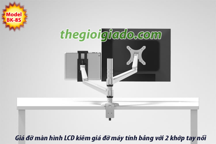 giá đỡ màn hình LCD kiêm giá đỡ MÁY TÍNH BẢNG dùng cho dân văn phòng