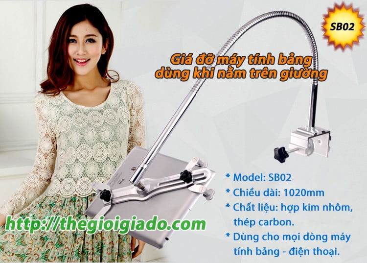 Giá đỡ ipad kiểu đứng nằm trên giường  Giá đỡ ipad kiểu đứng nằm trên giường