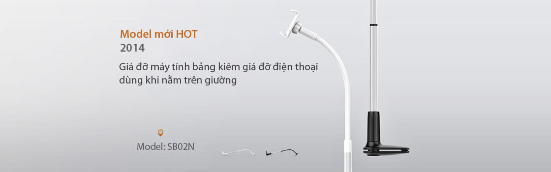 GIÁ ĐỠ MÁY TÍNH BẢNG KIÊM GIÁ ĐỠ ĐIỆN THOẠI TRÊN GIƯỜNG
