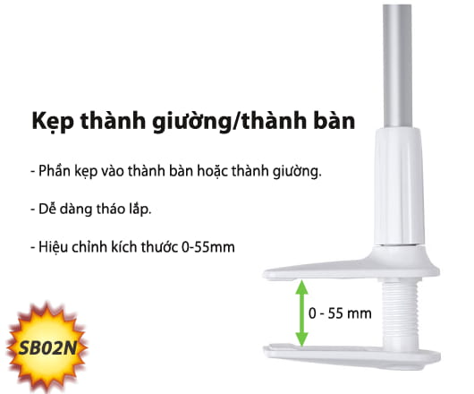 GIÁ ĐỠ MÁY TÍNH BẢNG KIÊM GIÁ ĐỠ ĐIỆN THOẠI TRÊN GIƯỜNG