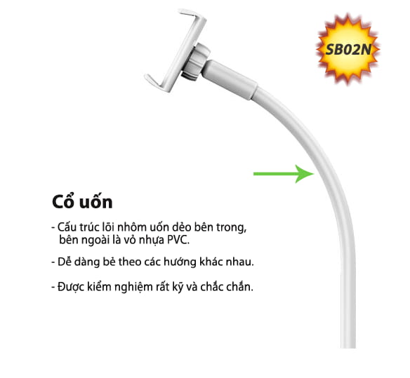 GIÁ ĐỠ MÁY TÍNH BẢNG KIÊM GIÁ ĐỠ ĐIỆN THOẠI TRÊN GIƯỜNG