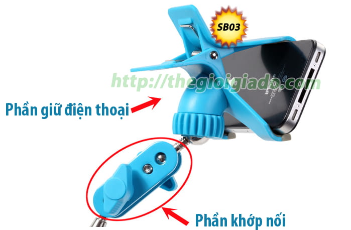 Model SB03 - Gi&aacute; đỡ điện thoại,gi&aacute; đỡ Iphone d&ugrave;ng tr&ecirc;n giường