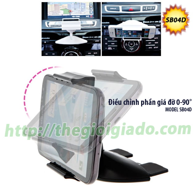 GIÁ ĐỠ SMARTPHONE DÙNG TRÊN XE ÔTÔ,Giá đỡ điện thoại dùng trên oto - MODEL: SB04D