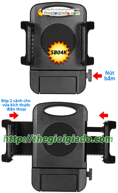 GIÁ ĐỠ SMARTPHONE DÙNG TRÊN XE ÔTÔ,Giá đỡ điện thoại dùng trên oto - MODEL: SB04K