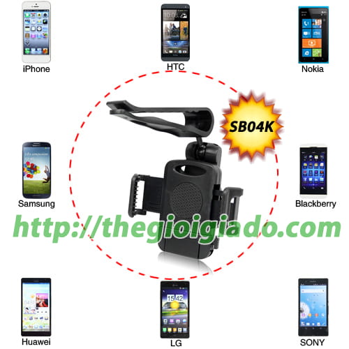 GIÁ ĐỠ SMARTPHONE DÙNG TRÊN XE ÔTÔ,Giá đỡ điện thoại dùng trên oto - MODEL: SB04K
