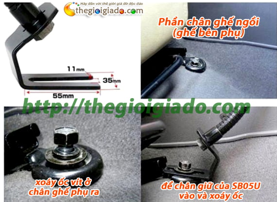 GIÁ ĐỠ MÁY TÍNH BẢNG TRÊN ÔTÔ- Model: SB05U 