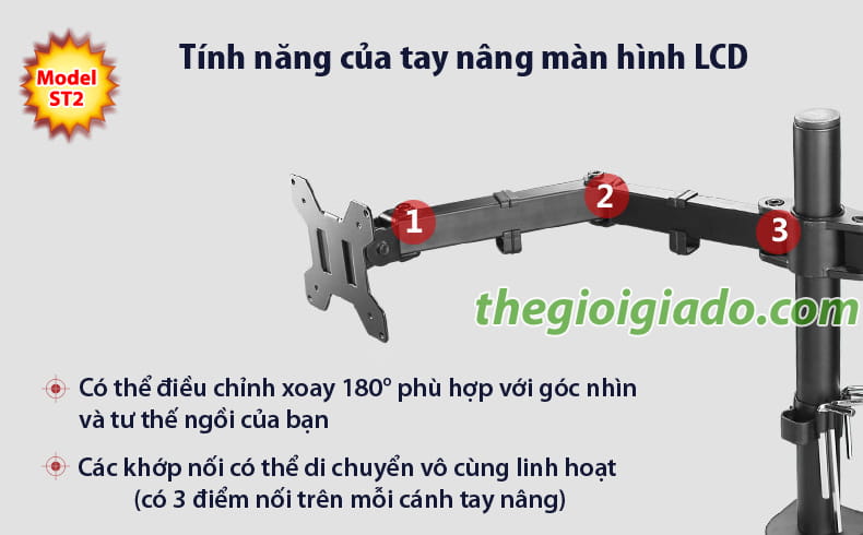 Giá đỡ 2 màn hình LCD trên bàn làm việc,giá đỡ màn hình lcd kiểu kẹp Giá đỡ 2 màn hình LCD trên bàn làm việc,giá đỡ màn hình lcd kiểu kẹp