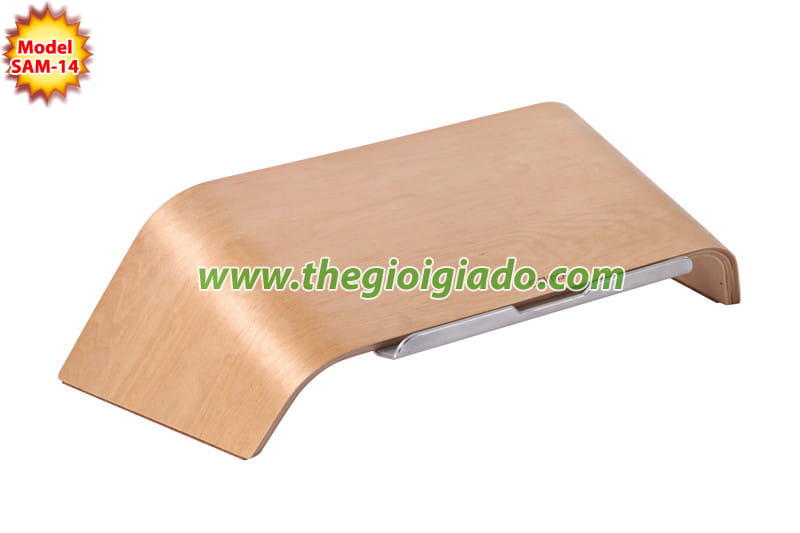 Giá đỡ MacBook để bàn chất liệu gỗ SAM-14 Giá đỡ MacBook để bàn chất liệu gỗ SAM-14