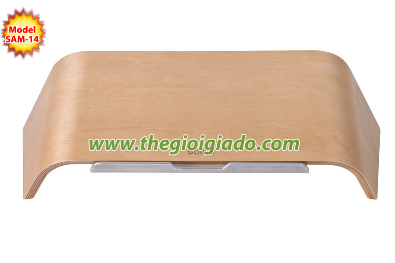 Giá đỡ MacBook để bàn chất liệu gỗ SAM-14 Giá đỡ MacBook để bàn chất liệu gỗ SAM-14