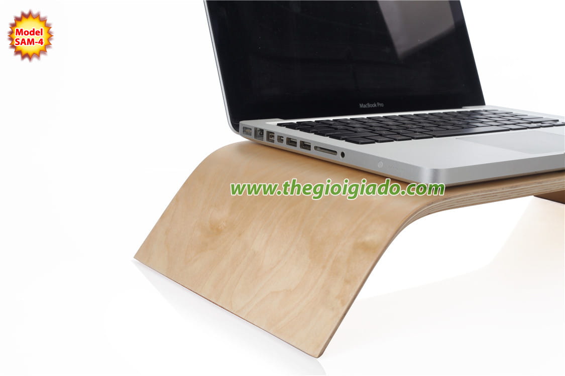 Gi&aacute; đỡ iMac để b&agrave;n chất liệu gỗ SAM-4