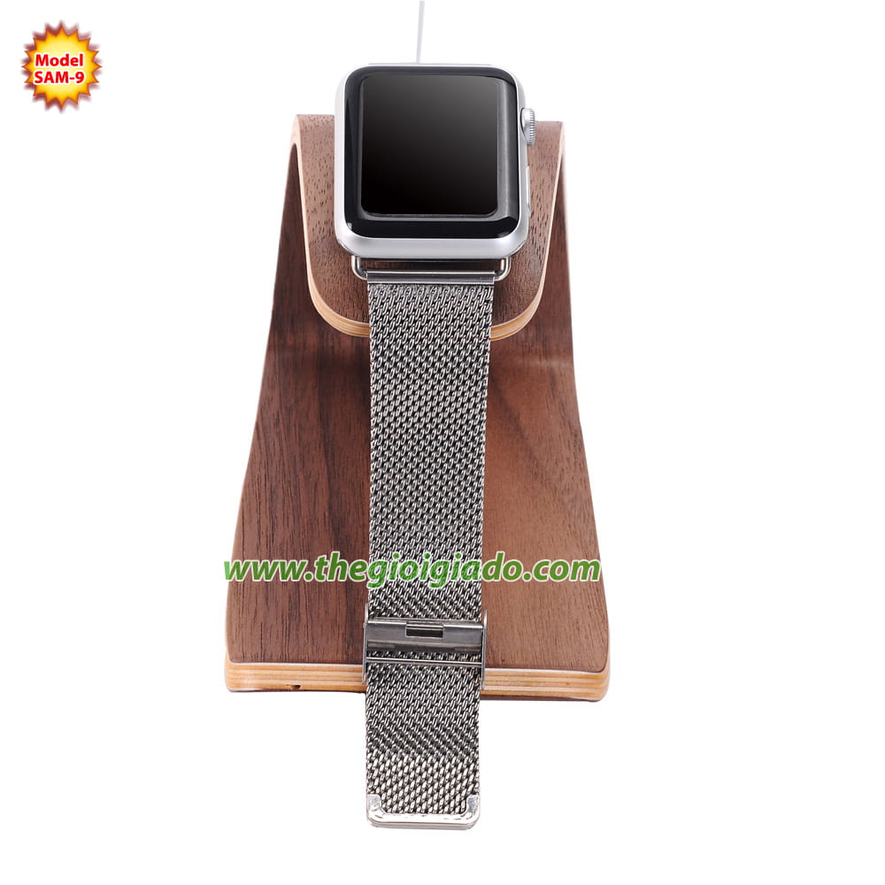 Giá đỡ Apple Watch để bàn,chất liệu gỗ SAM-9 Giá đỡ Apple Watch để bàn,chất liệu gỗ SAM-9