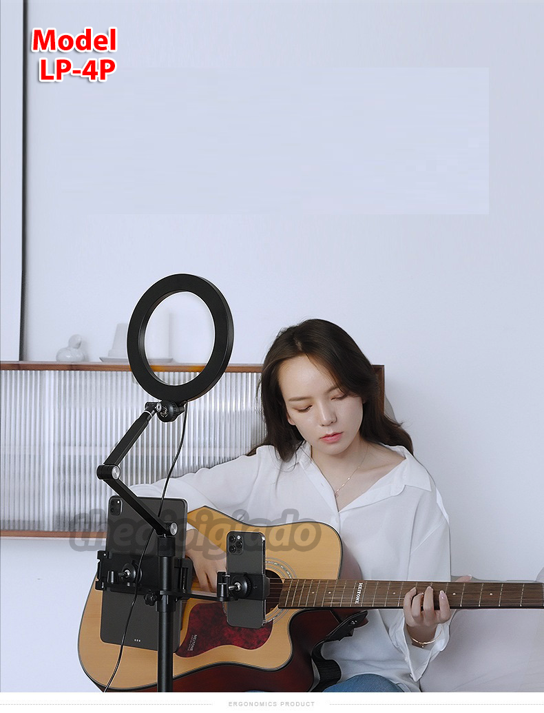 GIÁ ĐỠ LIVESTREAM ĐA NĂNG CHO ĐIỆN THOẠI & MÁY TÍNH BẢNG MODEL LP-4P/LP-4PD