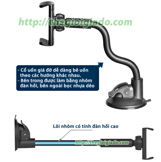 giá đỡ điện thoại trên xe hơi hút chân không model SB-11A