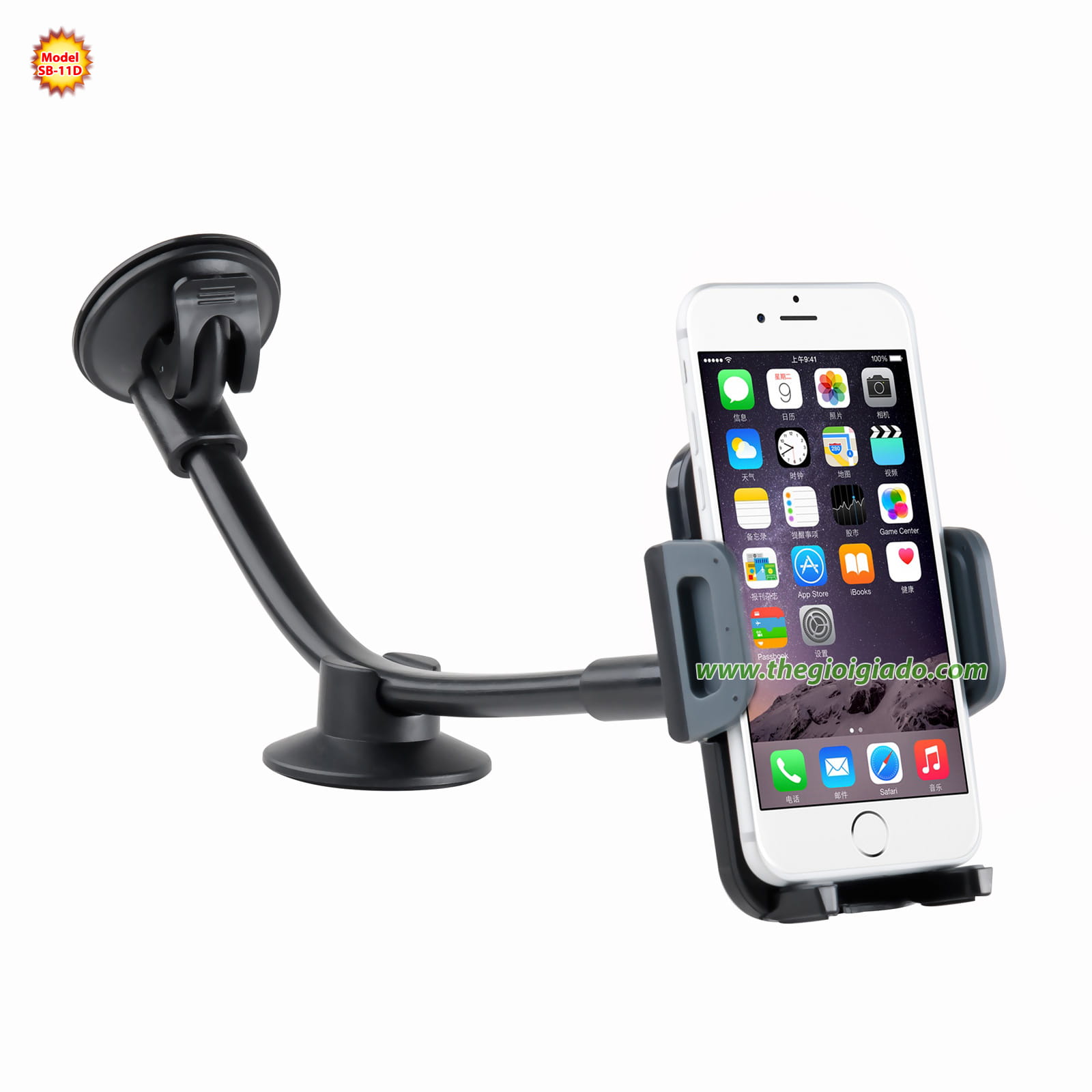 giá đỡ điện thoại trên xe hơi hút chân không model SB-11D